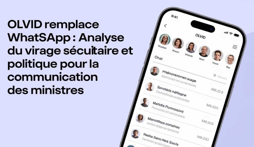 Olvid remplace WhatsApp : Analyse du virage s&eacute;curitaire et politique pour la communication des ministres