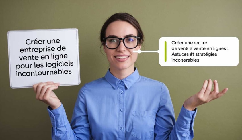 Cr&eacute;er une entreprise de vente en ligne pour les logiciels : astuces et strat&eacute;gies incontournables
