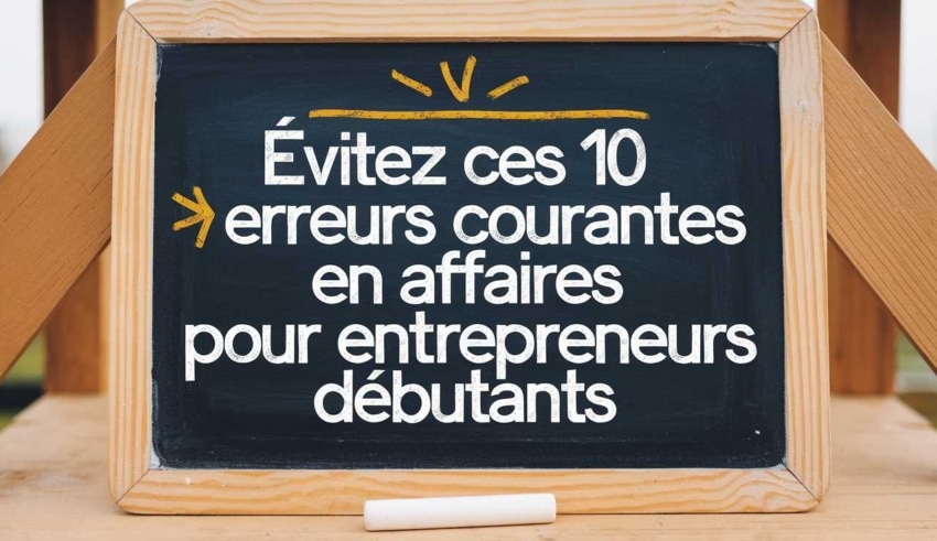 &Eacute;vitez ces 10 erreurs courantes en affaires pour entrepreneurs d&eacute;butants