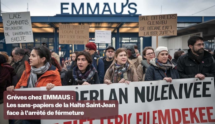 Gr&egrave;ves chez Emma&uuml;s : les sans-papiers de La Halte Saint-Jean face &agrave; l’arr&ecirc;t&eacute; de fermeture