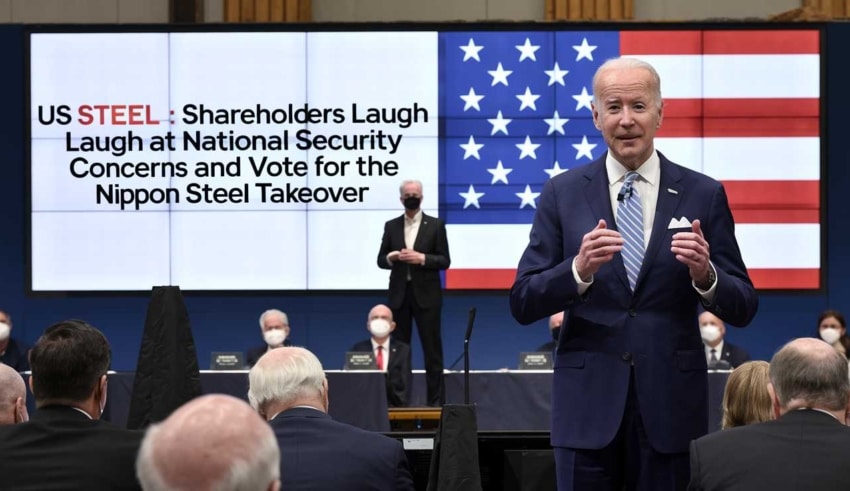 US Steel : les actionnaires se moquent des inqui&eacute;tudes de Joe Biden pour la s&eacute;curit&eacute; nationale et votent pour le rachat par Nippon Steel