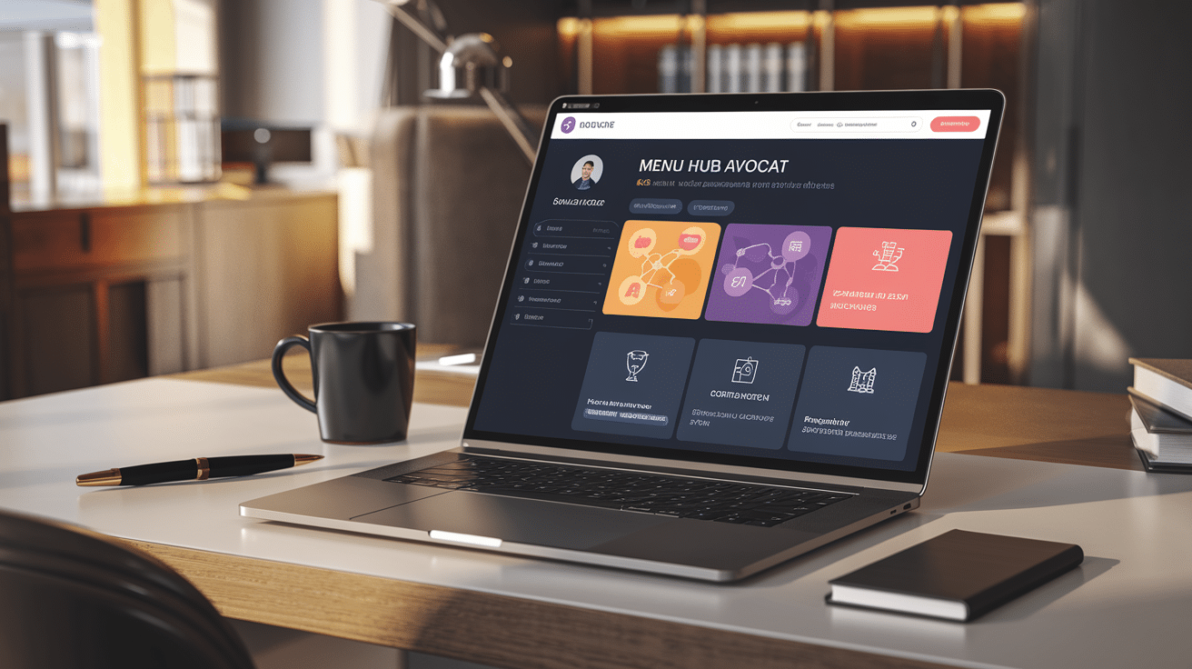 Menu Hub Avocat : La plateforme sociale exclusive pour les professionnels du droit