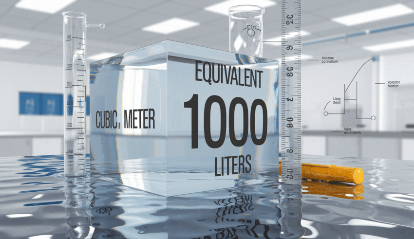 Quel est le volume d’un m&egrave;tre cube en litres ?