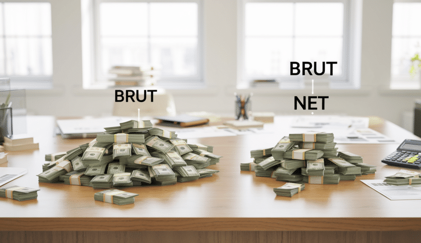 Comprendre la diff&eacute;rence entre brut et net : ce que vous devez savoir