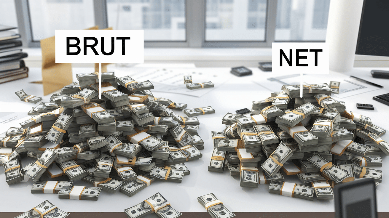 Comprendre la diff&eacute;rence entre brut et net : ce que vous devez savoir