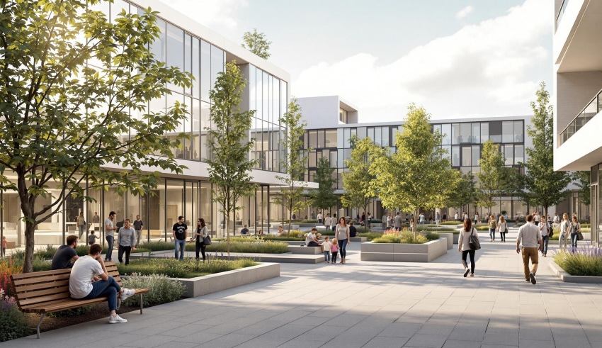 &Agrave; Villejuif, un nouveau quartier d&eacute;di&eacute; &agrave; la lutte contre le cancer &eacute;merge au pied de l&rsquo;Institut Gustave-Roussy