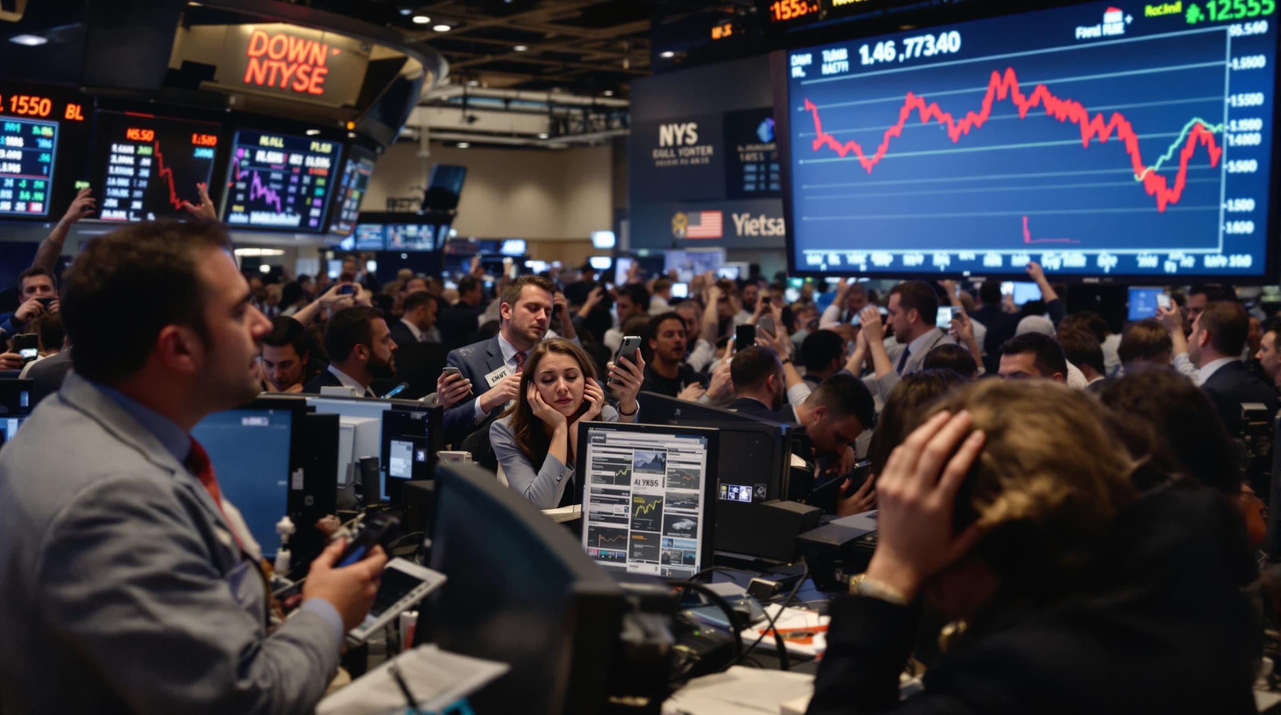 Les march&eacute;s financiers en &eacute;moi : une chute vertigineuse des Bourses