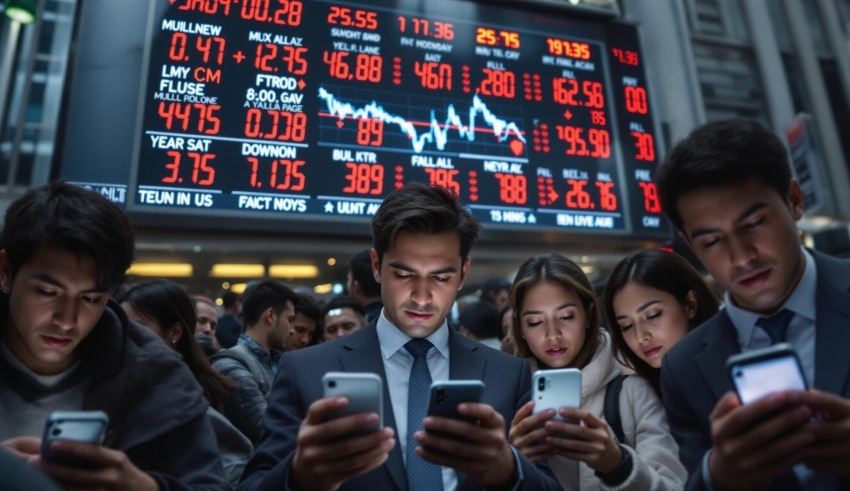 Les march&eacute;s financiers en &eacute;moi : une chute vertigineuse des Bourses