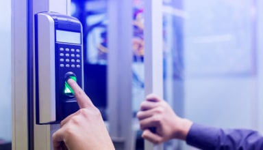 staff push down electronic control machine with finger scan to a