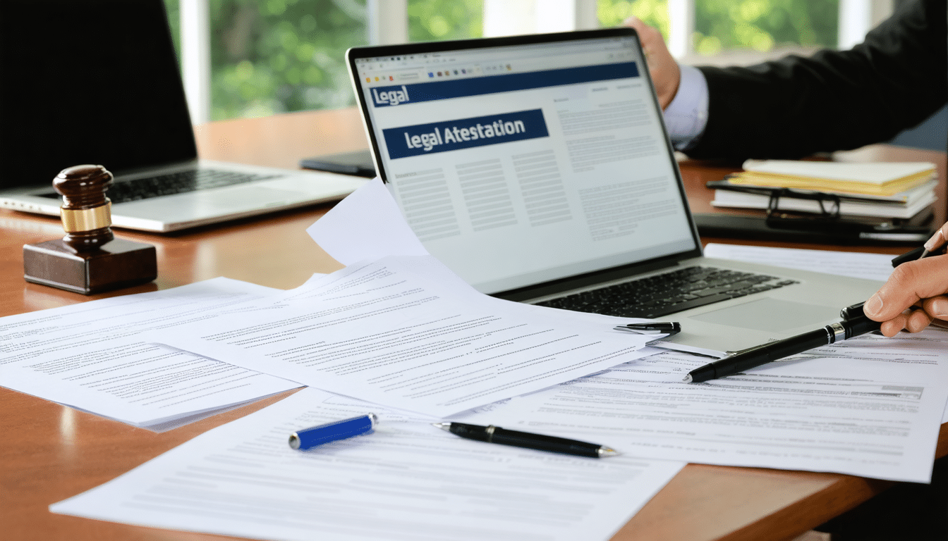 Attestation l&eacute;gale : proc&eacute;dure de cr&eacute;ation et de gestion des attestations pour les entreprises