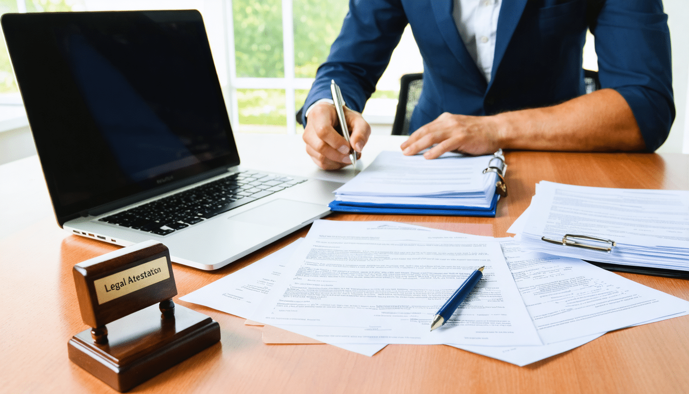 Attestation l&eacute;gale : proc&eacute;dure de cr&eacute;ation et de gestion des attestations pour les entreprises