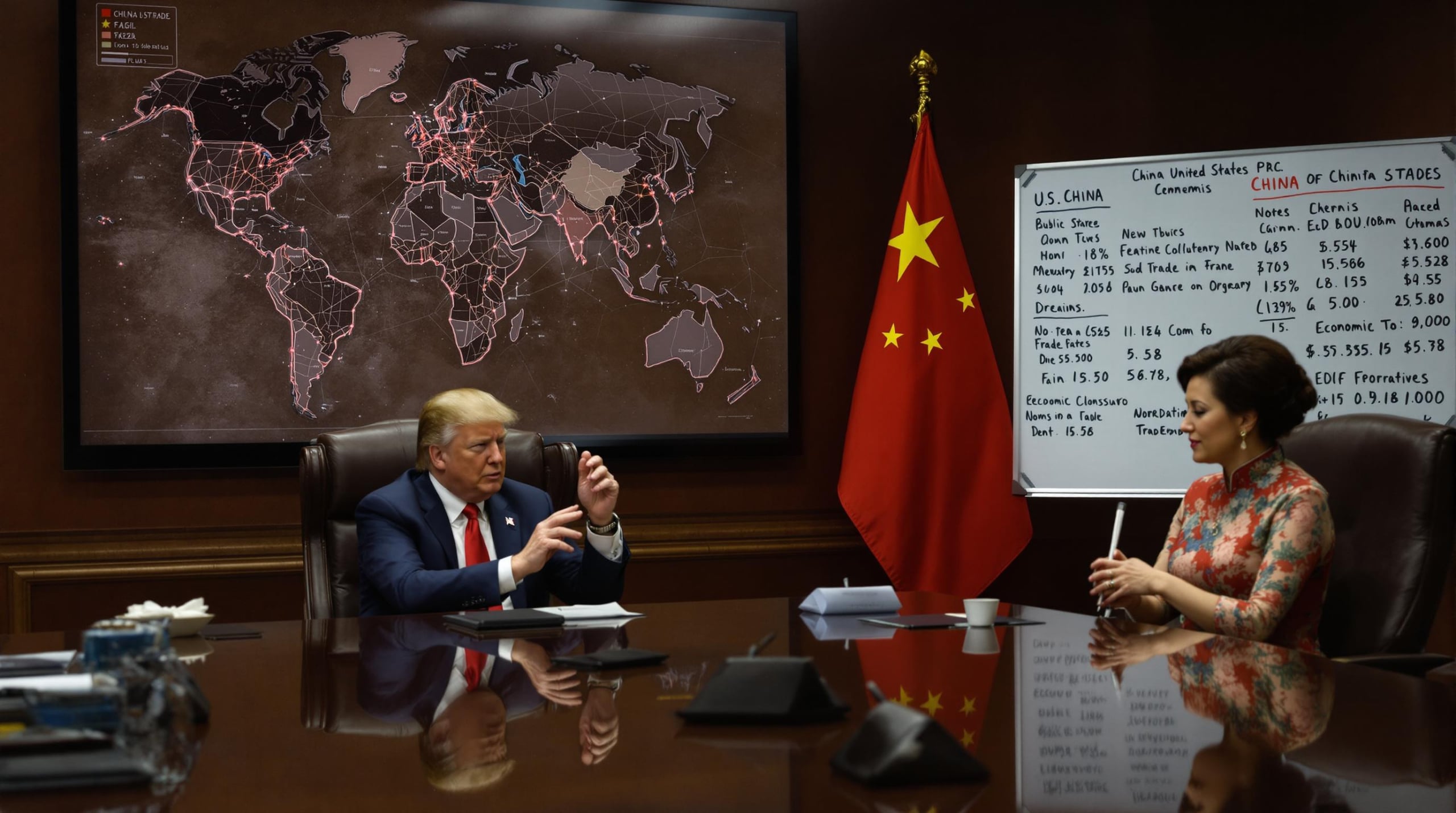 Suspension temporaire des droits de douane punitifs entre les Etats-Unis et la Chine pour une dur&eacute;e de quatre-vingt-dix jours