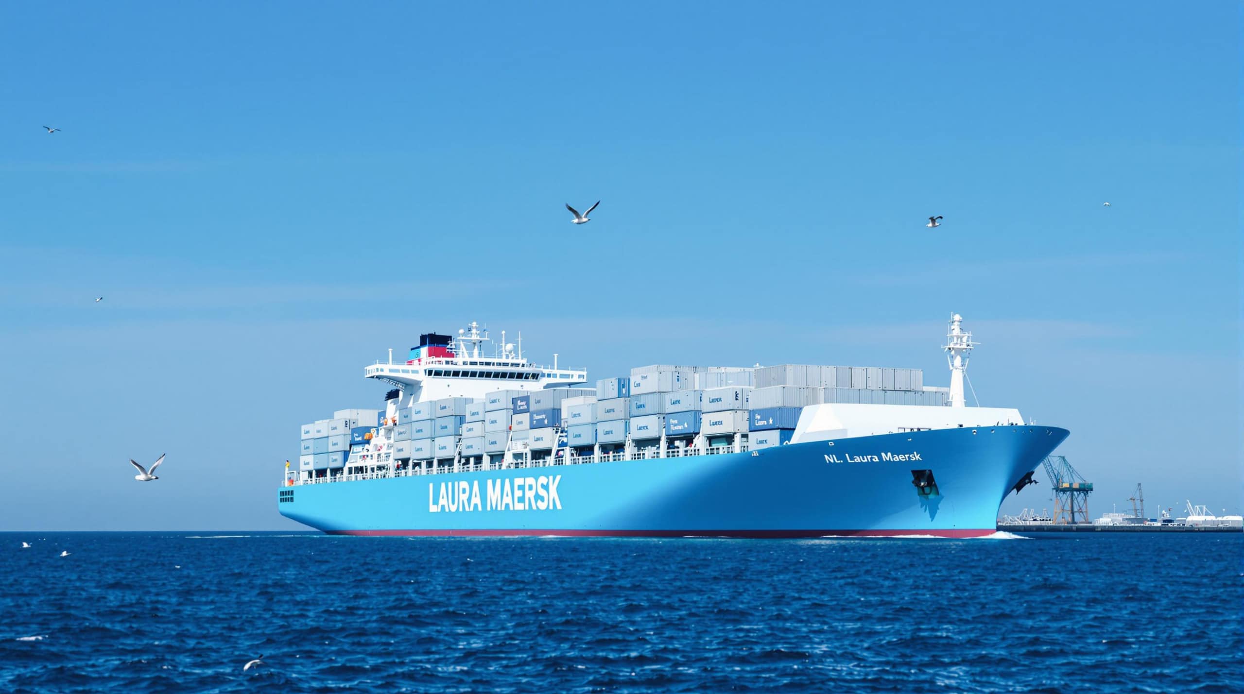 Un voyage &eacute;coresponsable : le porte-conteneurs &laquo; Laura-Maersk &raquo; se refait une sant&eacute; en e-m&eacute;thanol &agrave; Kasso, au Danemark