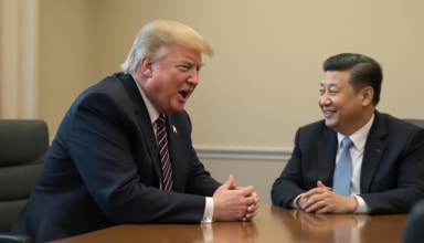 découvrez les moments clés de l'échange tant attendu entre donald trump et xi jinping, une rencontre marquant un tournant dans les relations sino-américaines et des discussions sur les enjeux mondiaux majeurs.