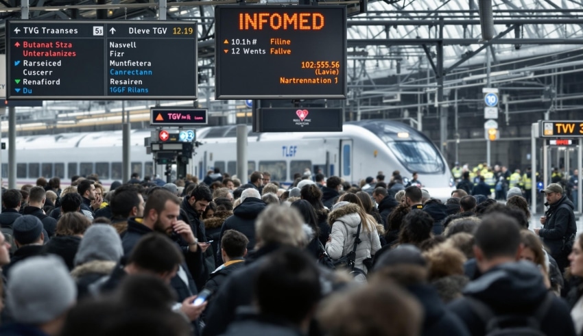 Perturbation significative des TGV &agrave; Lille suite &agrave; un acte malveillant