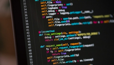 a computer screen with a bunch of code on it