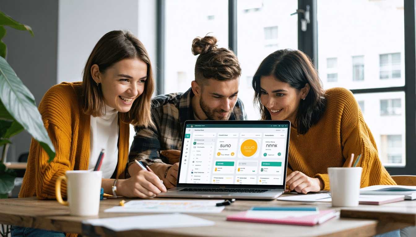 Suno pr&eacute;sente les fonctionnalit&eacute;s de la plateforme &eacute;conomisant du temps aux entreprises