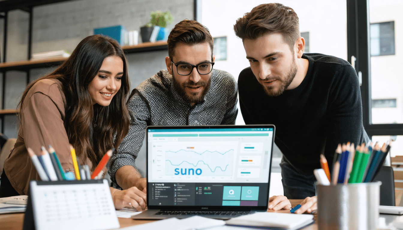 Suno pr&eacute;sente les fonctionnalit&eacute;s de la plateforme &eacute;conomisant du temps aux entreprises