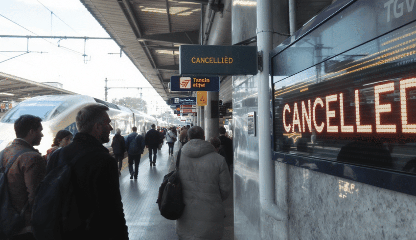 Perturbations sur la ligne Sud-Est : des TGV annul&eacute;s entre Lyon et Avignon &agrave; cause d’un acte de vandalisme