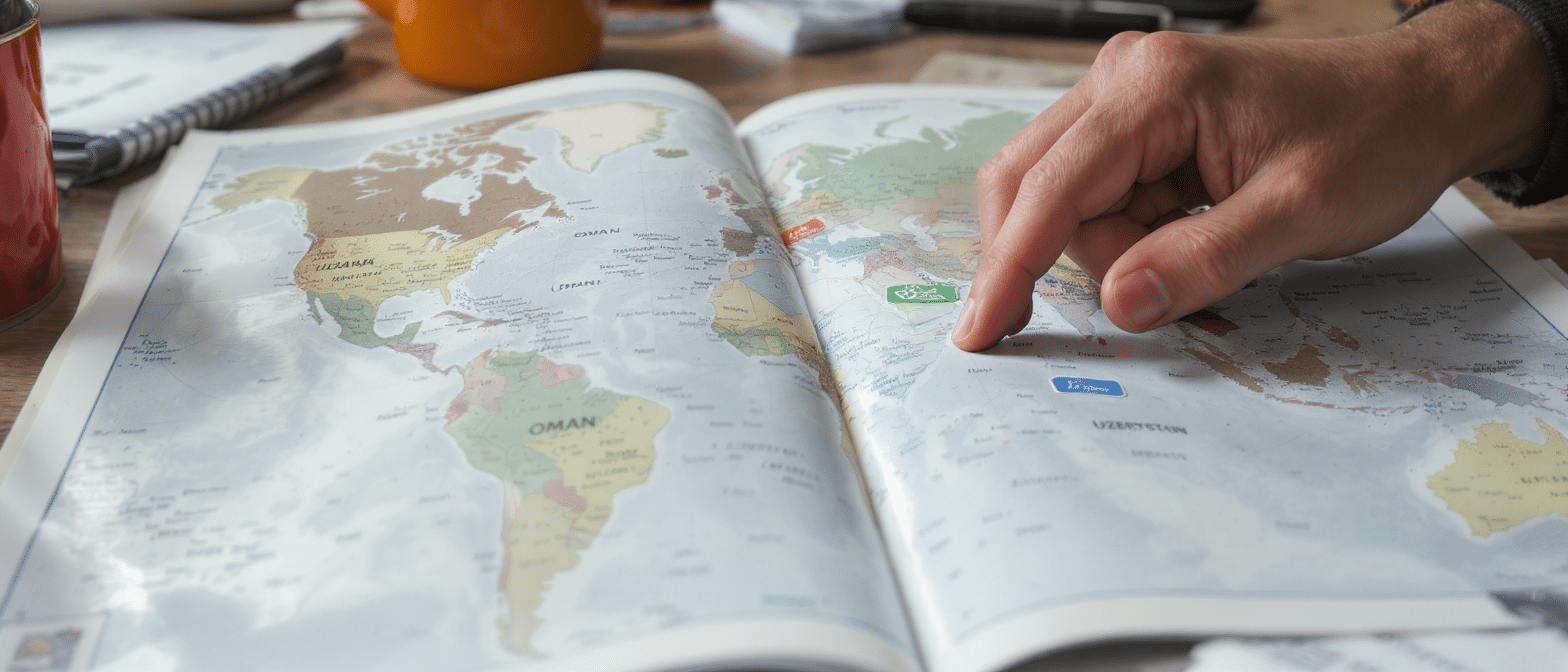 Pays en O : inventaire des pays et usages linguistiques associ&eacute;s