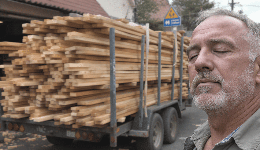 Quand le marchand de planches ferme les yeux sur la surcharge de la remorque de son client