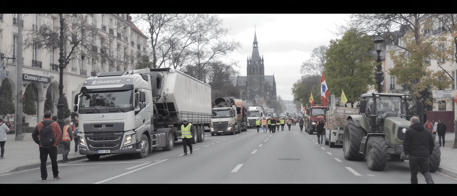 Clermont-Ferrand : Routiers et agriculteurs en col&egrave;re face &agrave; la flamb&eacute;e des prix du carburant, la faillite menace dans six mois