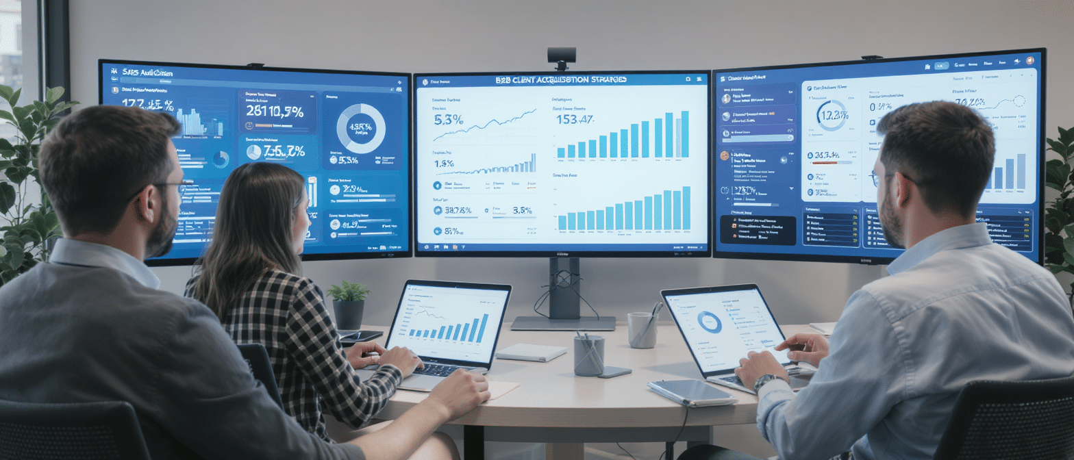 Trouver ses premiers clients en B2B : strat&eacute;gies efficaces pour d&eacute;marrer rapidement