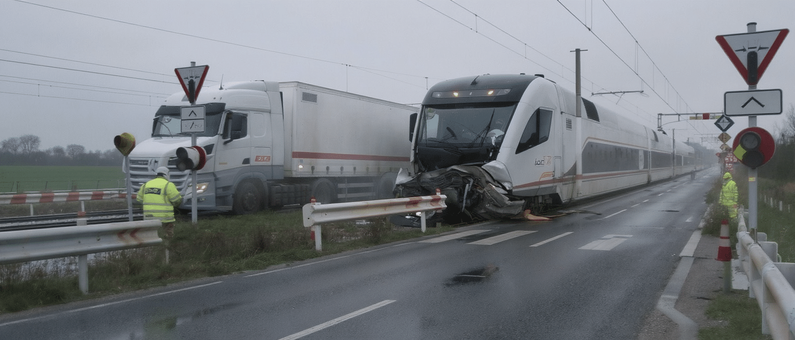Tragique collision dans le Pas-de-Calais : un TGV heurte un poids lourd, le conducteur perd la vie et deux bless&eacute;s graves en urgence absolue