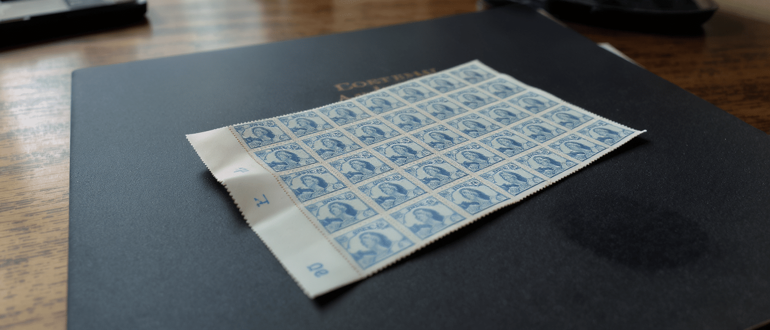 Le march&eacute; du timbre s&rsquo;emballe : un bloc de 48 &laquo; Two Pence Blue &raquo; &eacute;valu&eacute; &agrave; plusieurs millions de dollars