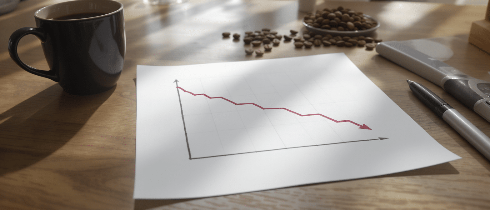 Les cours du caf&eacute; en recul : une d&eacute;tente progressive depuis le d&eacute;but de l&rsquo;ann&eacute;e