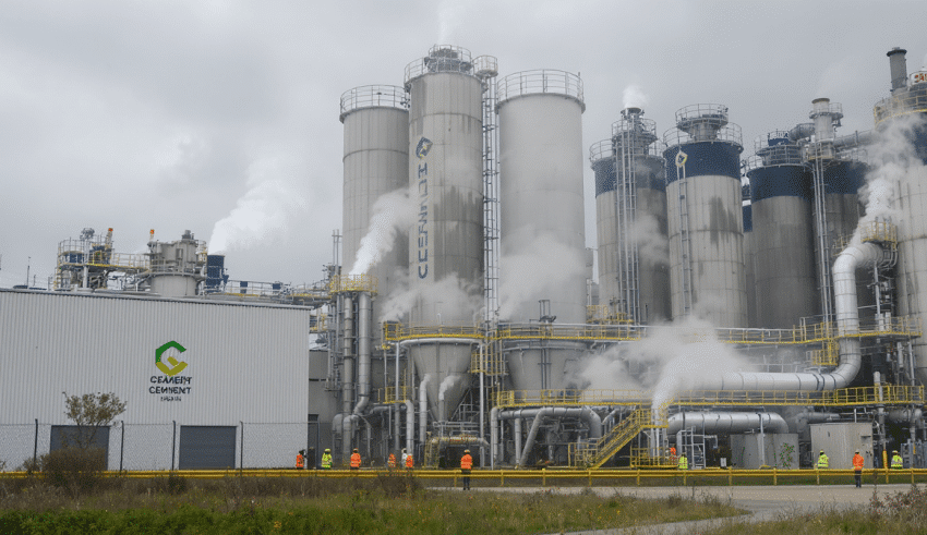 En Allemagne, quatre g&eacute;ants europ&eacute;ens du ciment s’associent pour un ambitieux projet de capture du CO₂