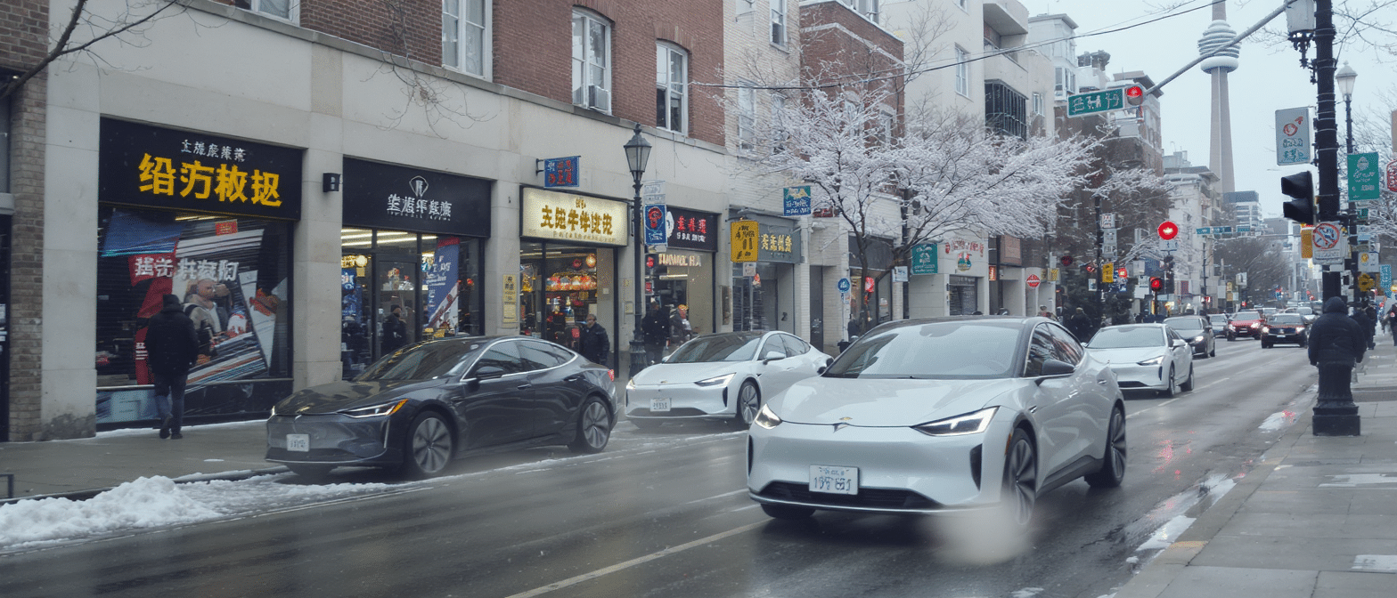L&rsquo;invasion des voitures &eacute;lectriques chinoises secoue l&rsquo;industrie automobile canadienne